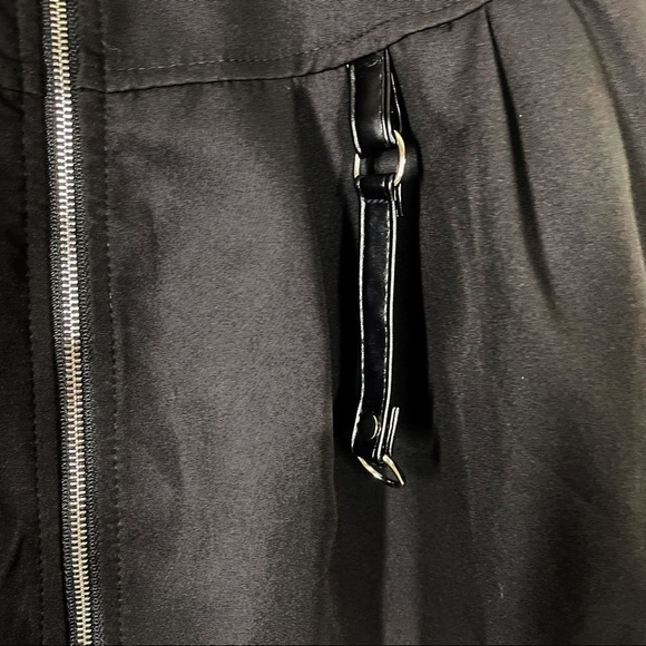 Unbranded Black Zip Front Buckle Accent Mini Skirt Medium - Picture 4 of 6